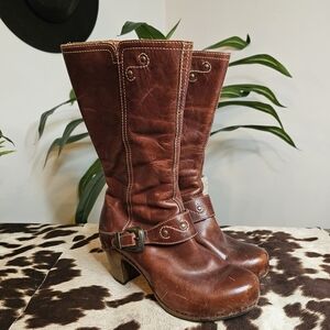 Dansko Chestnut Leather Women's Boots